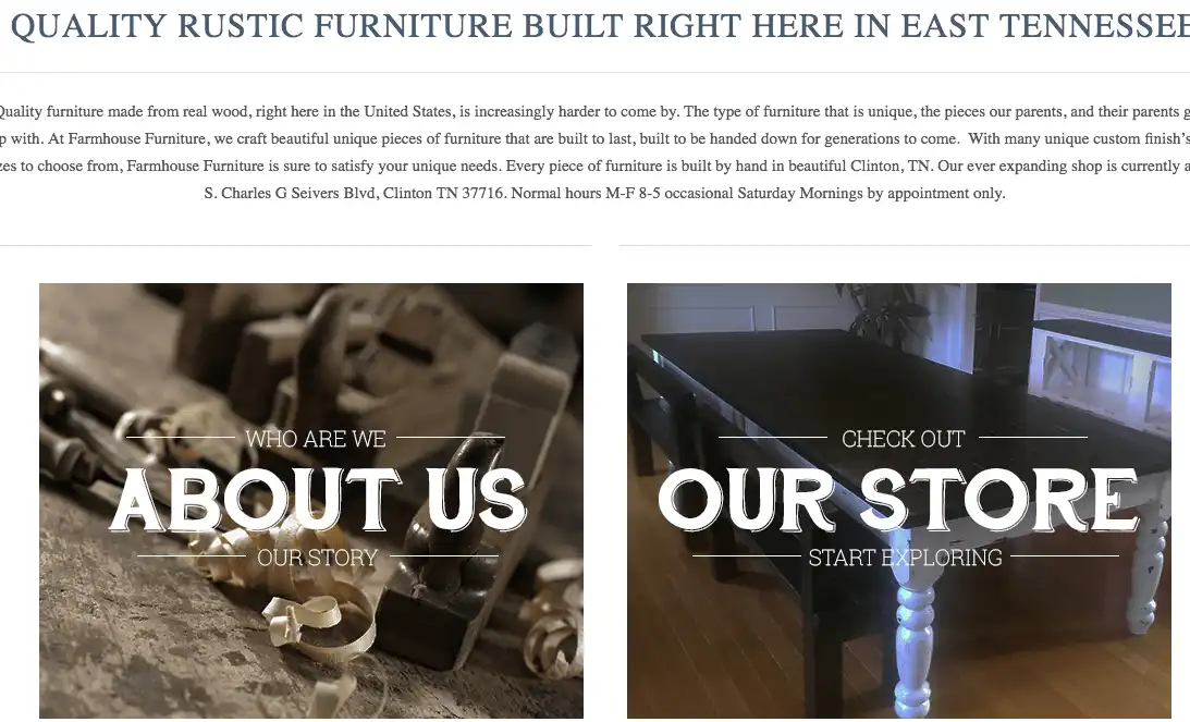 Screenshot 2023-10-25 at 16-24-17 Custom Home Furniture Store Farmhouse Furniture Knoxville