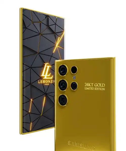 Leronza Luxury Customized 24k gold Samsung Galaxy S24 Ultra