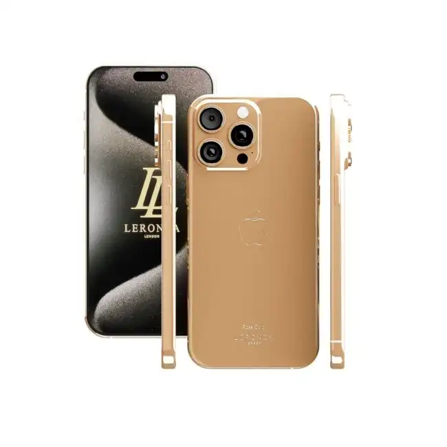New Leronza Luxury Rose Gold Apple iPhone 15 Pro Max Elite Edition