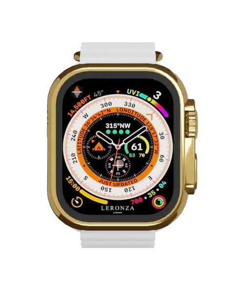 Leronza Luxury 24k Gold Apple Watch Ultra 2