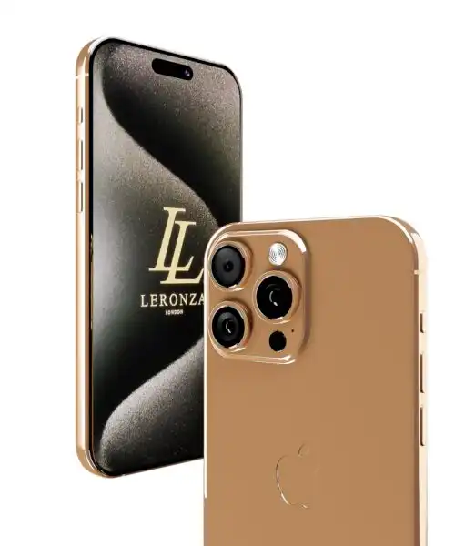 Latest Customized Leronza Luxury Rose Gold iPhone 15 Pro Max Elite Edition