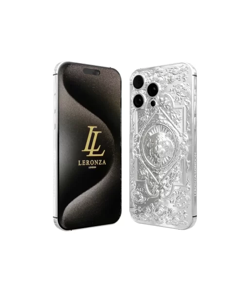 Leronza Luxury Platinum Apple iphone 15 pro max imperial pattern