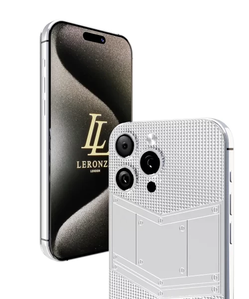 Leronza luxury New Customized Platinum iPhone 15 Pro Max Pyramid Edition