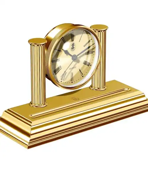 gold clock desk corporate gifts