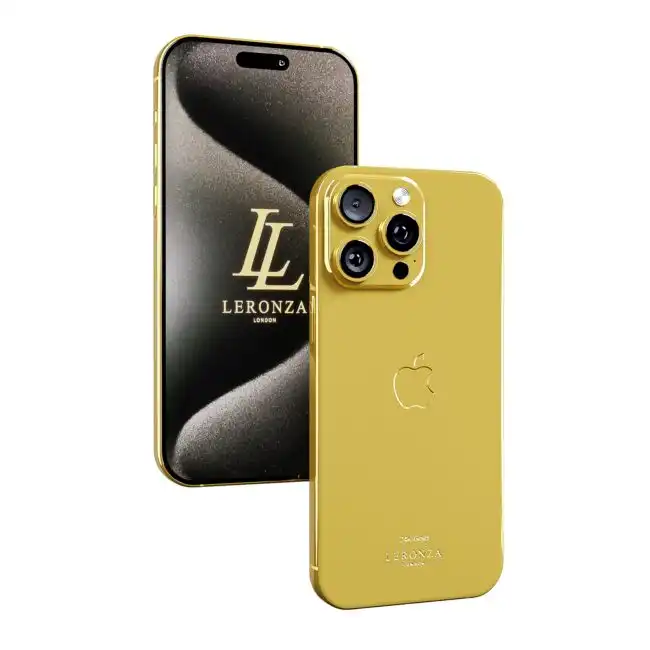 Leronza 24k Gold Apple iPhone 15 Pro Max Elite Edition