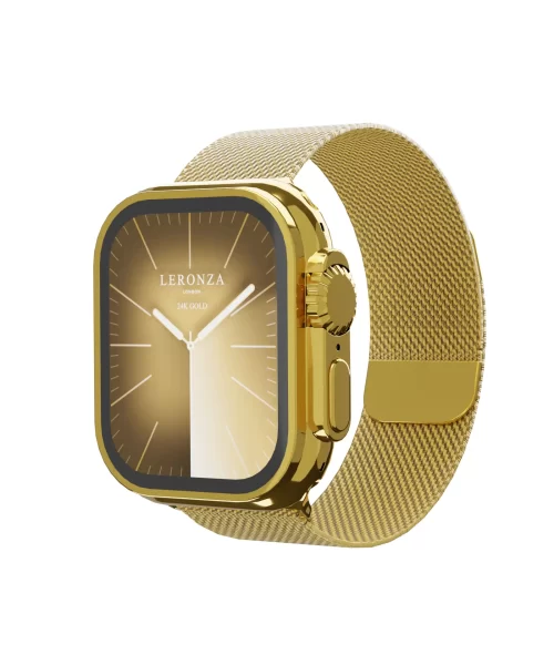 24K Gold Apple Watch Ultra 2 with Milanese Band