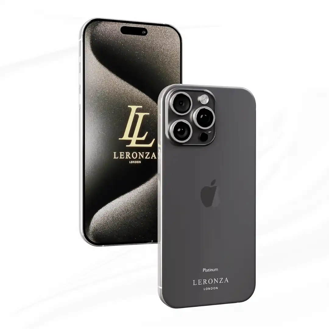 New Leronza Luxury Customized Platinum Apple iPhone Black Titanium