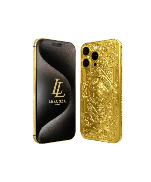 New Leronza Luxury 24k Gold iPhone 15 Pro Max