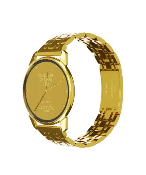 Leronza Luxury 24k Gold Personalized Watch